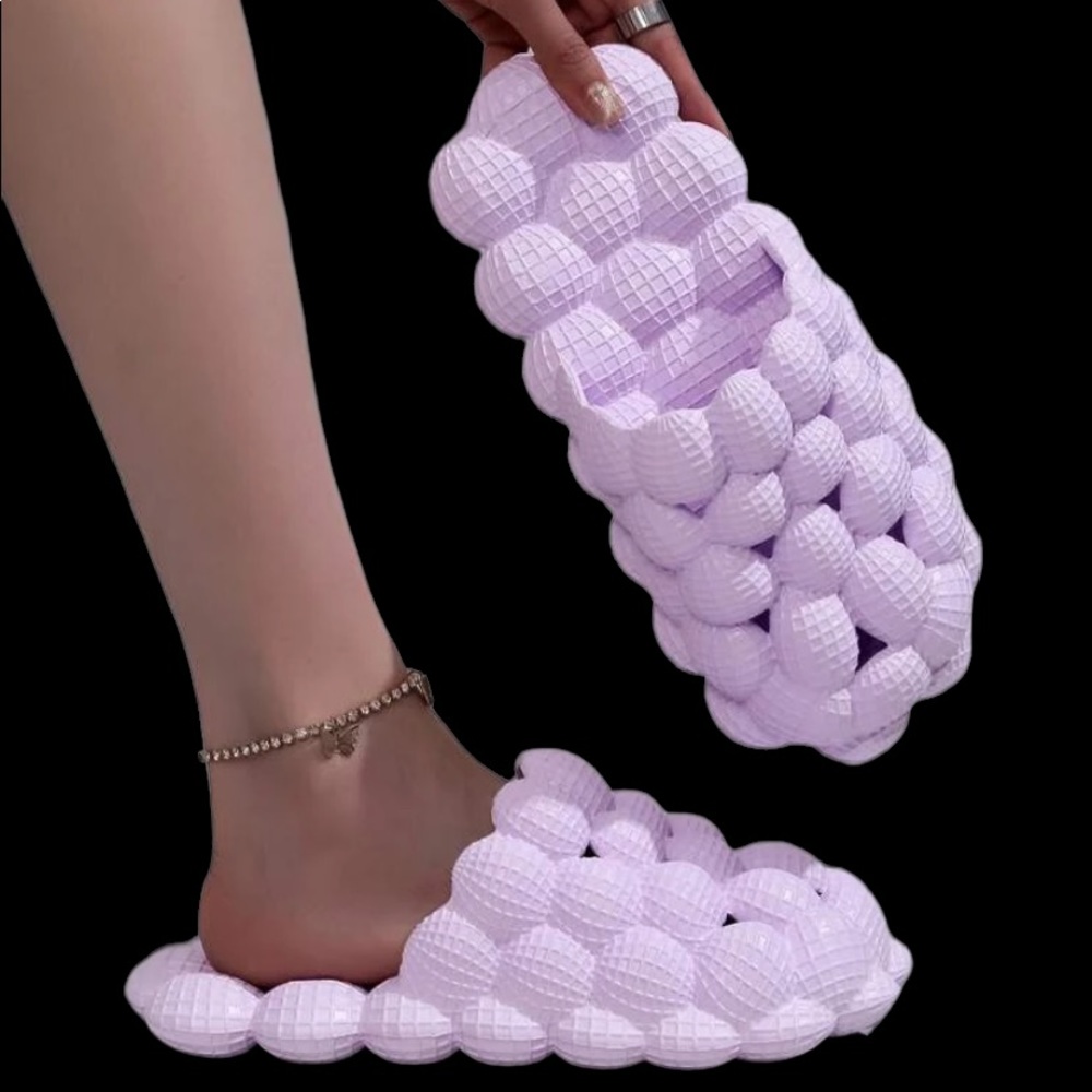Pastel purple bubble slides
